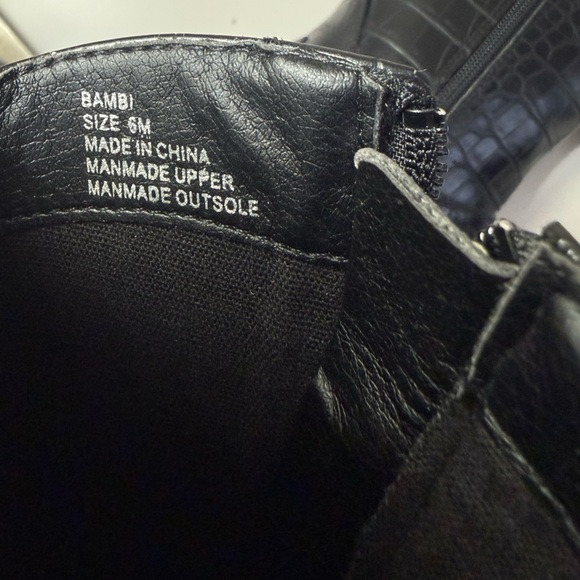 Coconuts by Matisse Black Bambi Western 6M Booties Brand New - Picture 11 of 11